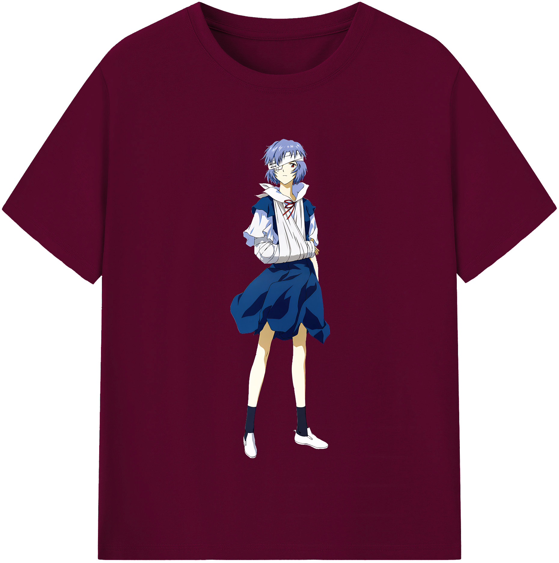 （画像用） EVA 新世紀エヴァンゲリオン レディースカジュアルプリントTシャツ（綿100％）